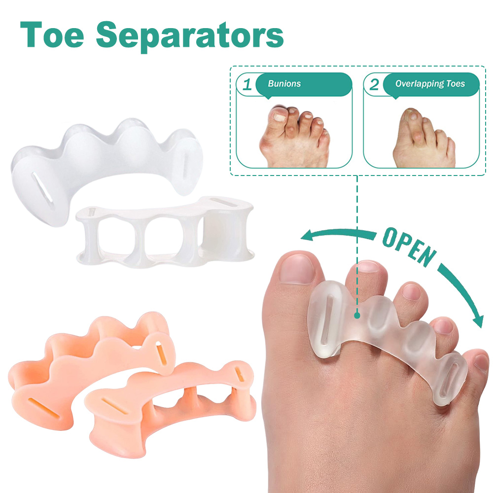 Yoga Toe Separator - 1 para żelowy twardy silikonowy palec