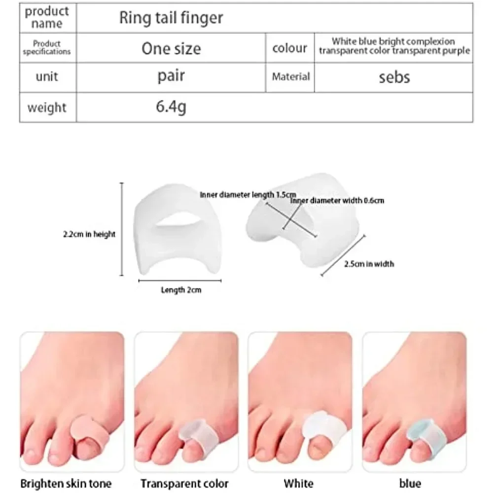 Yoga Toe Separator - 2 szt. Silikonowe separatory palców stóp,
