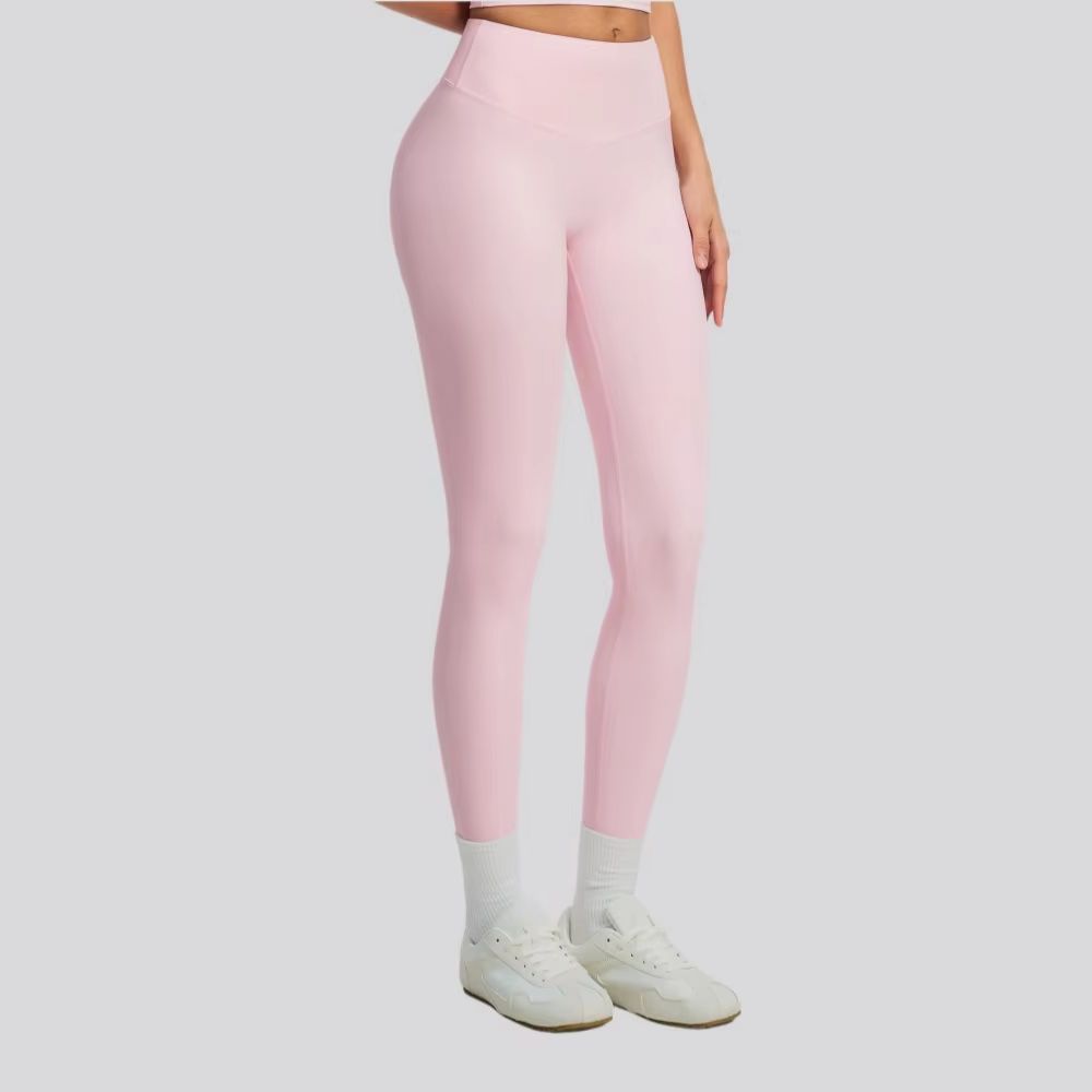Yoga Fitness Pants - Jednokolorowe spodnie do jogi damskie z