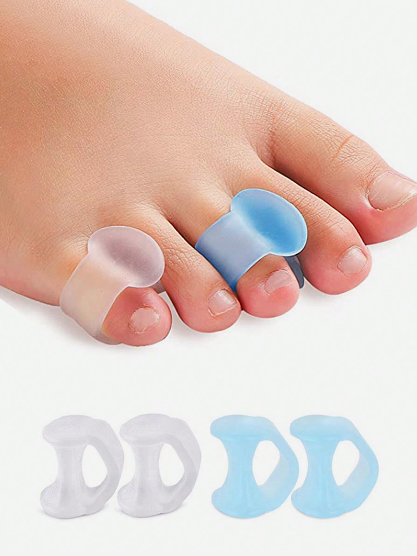 Yoga Toe Separator - Separator palców żelowy, 4 sztuki silikonowych