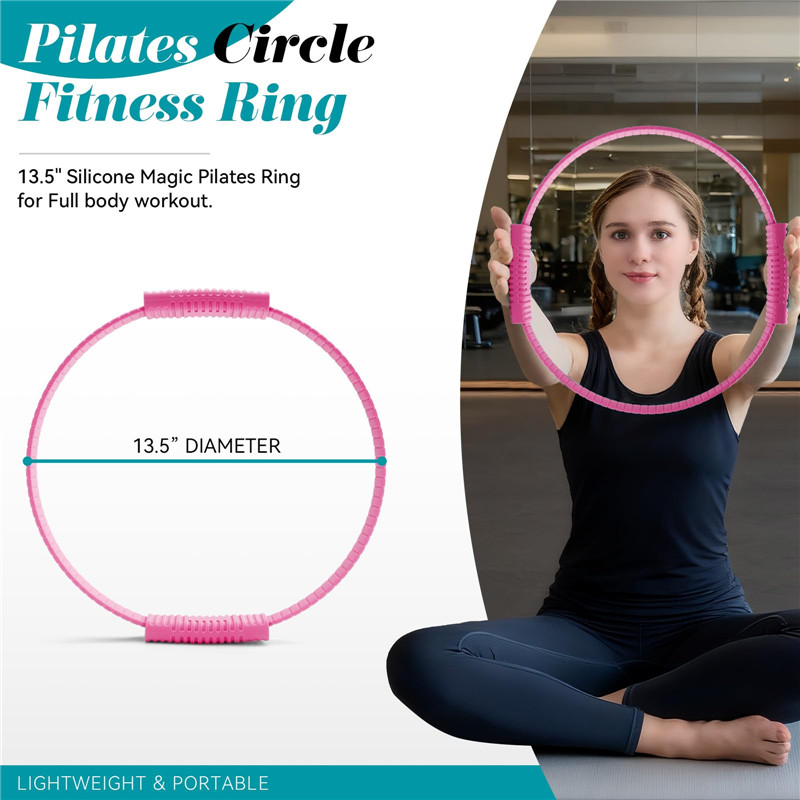 Pilates Ring Circle - Ekologiczny silikonowy pierścień do jogi z