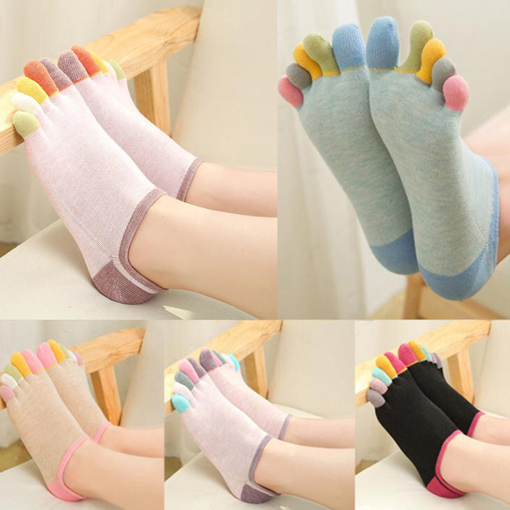 Yoga Toe Separator - 1/5 Par Damskich Sportowych Skarpet z