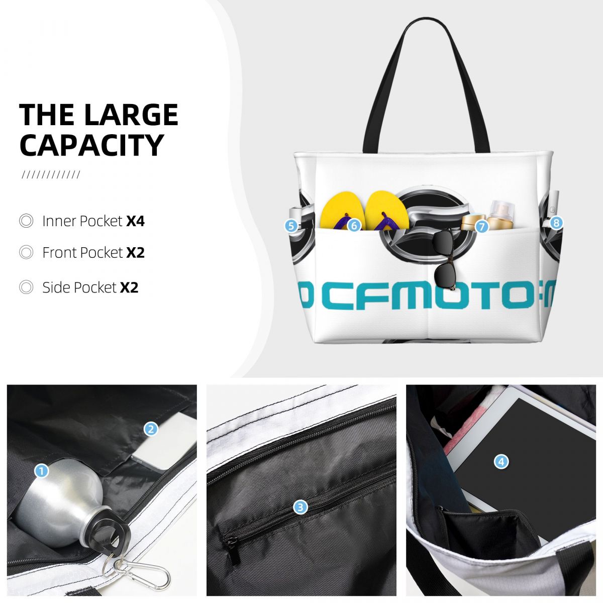 Torba plażowa z logo CFMoto, t – Yoga Fitness Tote recenzja i cena