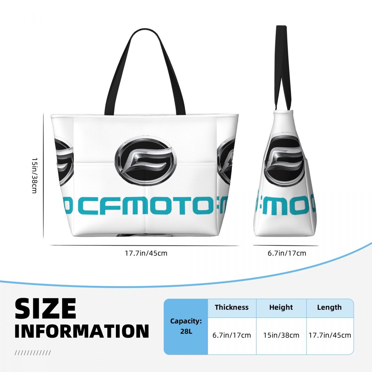 Torba plażowa z logo CFMoto, t – Yoga Fitness Tote recenzja i cena