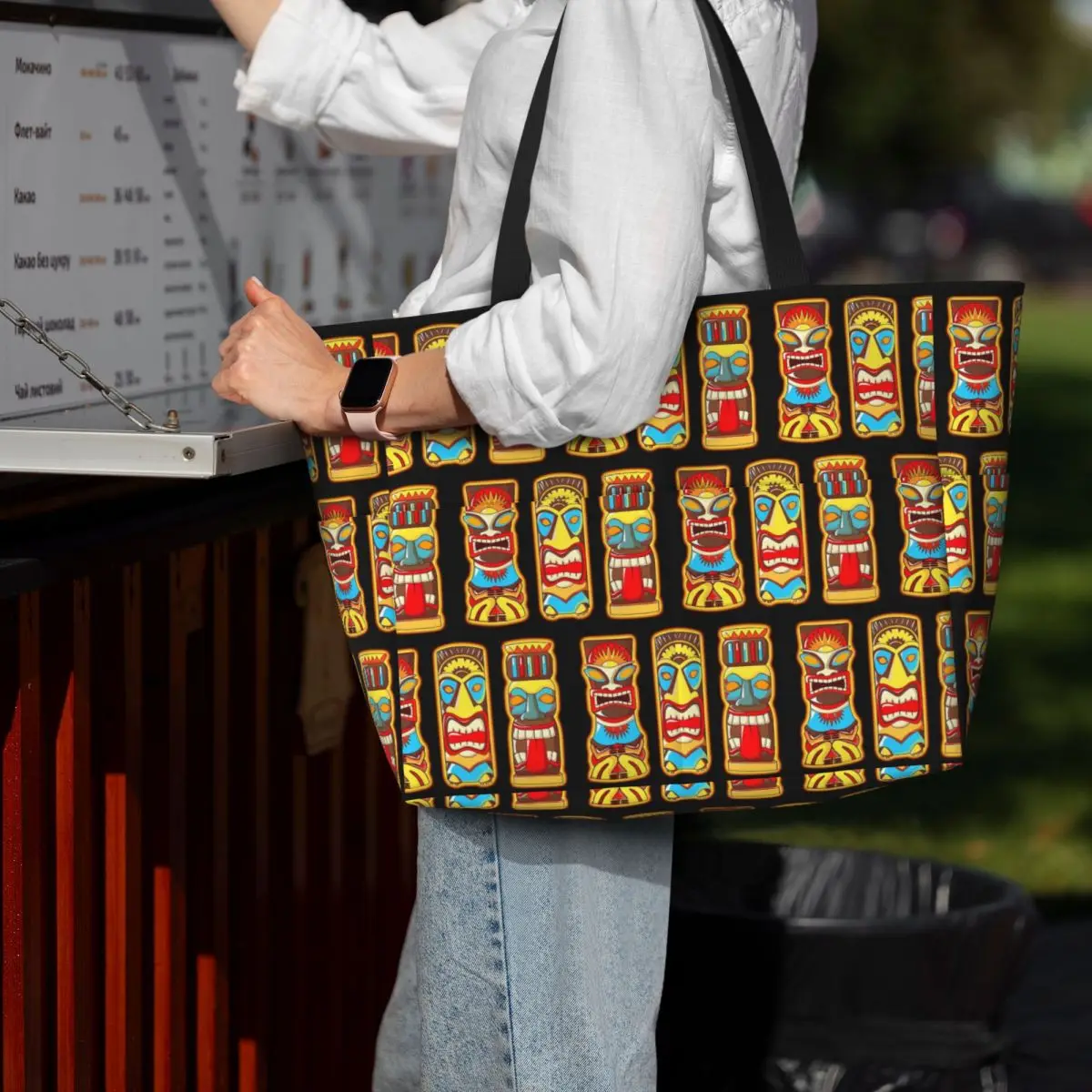 Torba na plażę w stylu retro z – Yoga Fitness Tote recenzja i cena