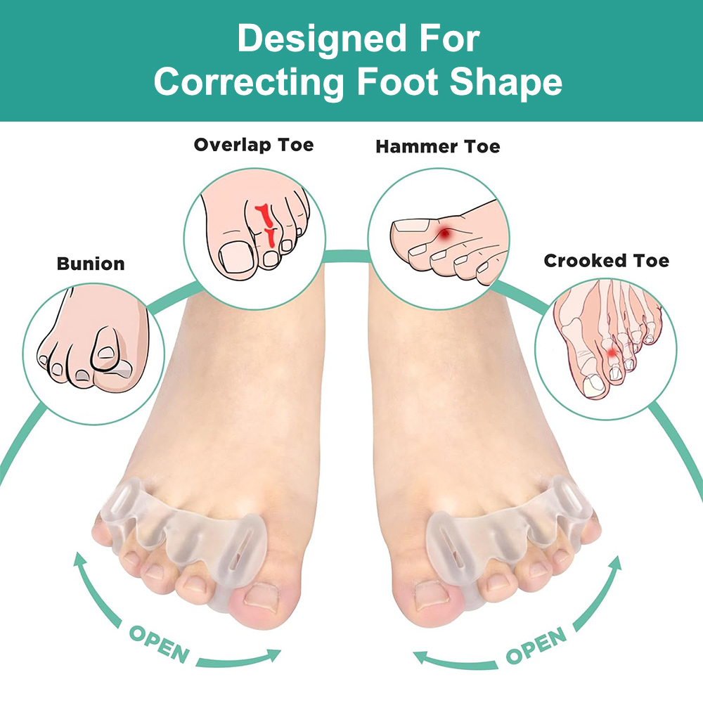 1 para żelowy twardy silikonow – Yoga Toe Separator recenzja i cena