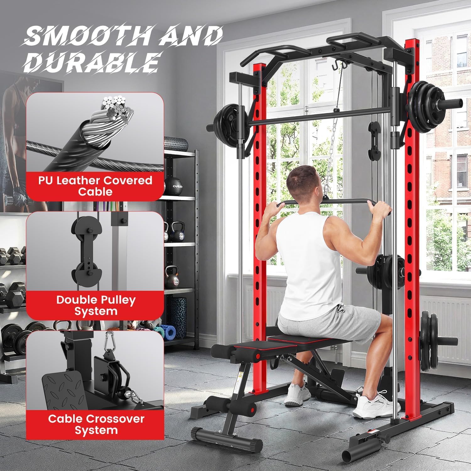Wielofunkcyjny stojak treningo – Lat Pulldown Bar recenzja i cena