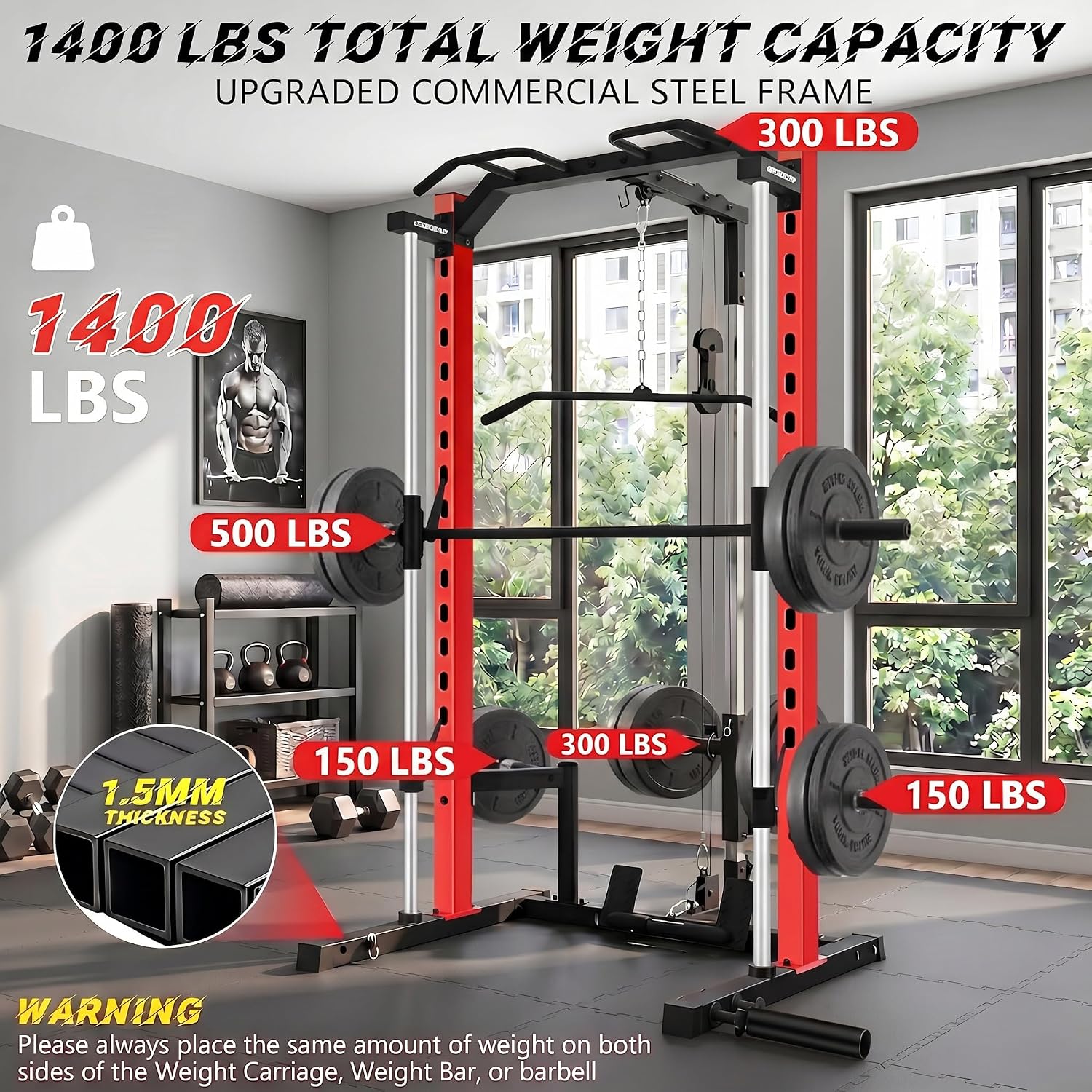 Wielofunkcyjny stojak treningo – Lat Pulldown Bar recenzja i cena