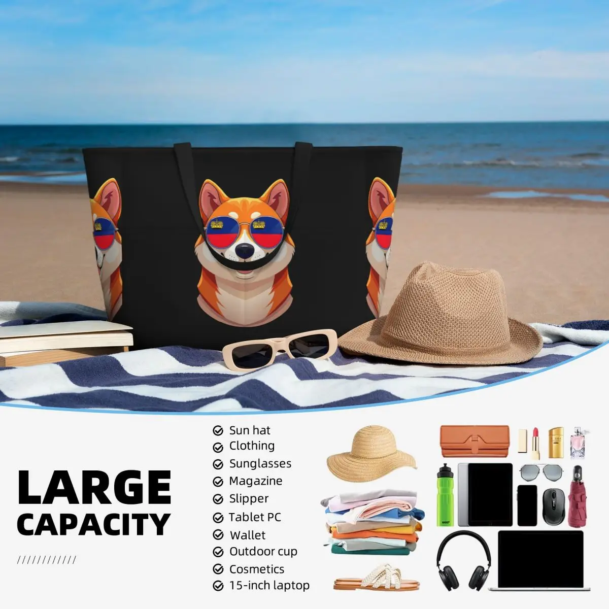 Torba plażowa w stylu vintage  – Yoga Fitness Tote recenzja i cena