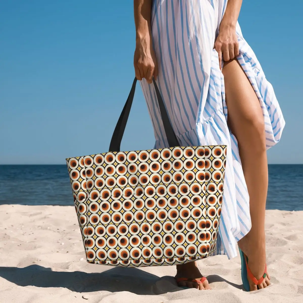 Torba plażowa w stylu mid-cent – Yoga Fitness Tote recenzja i cena